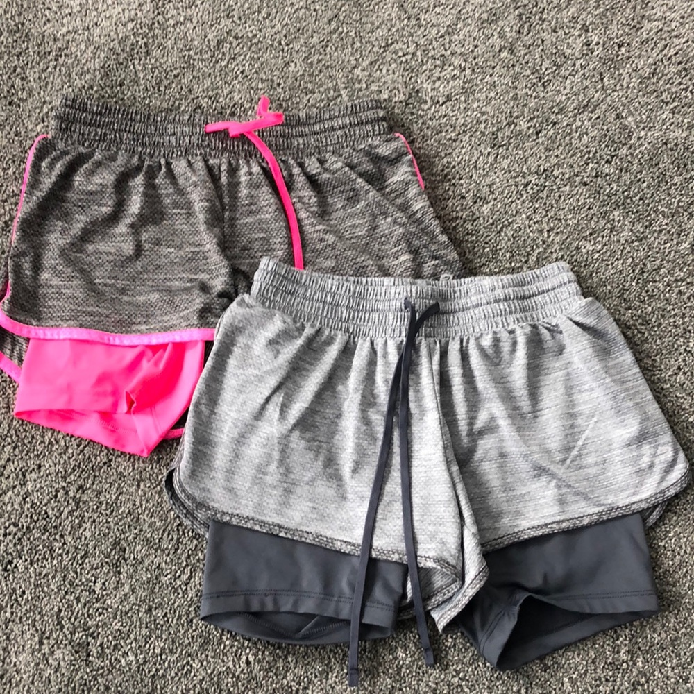 2 pairs of work out shorts